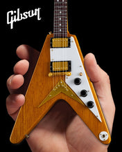 Load image into Gallery viewer, GIBSON 1958 Korina Flying V 1:4 Scale Replica Guitar ~Axe Heaven~