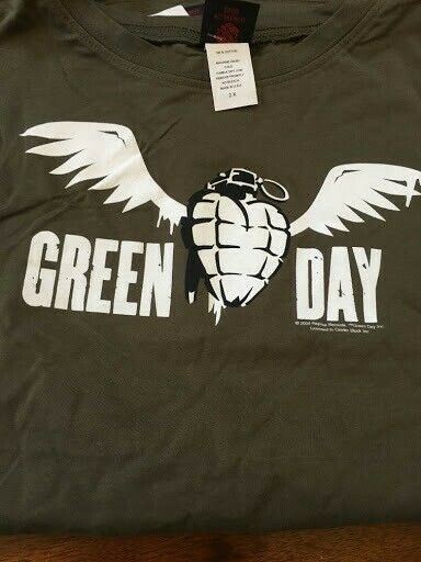 GREEN DAY - 2004 Grenade w/ Wings Baby Doll T-shirt ~Never Worn~ 2XL