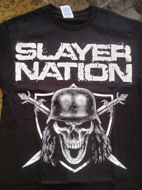 SLAYER NATION/Oakland Raiders 2014 T-shirt ~Never Worn~ Small