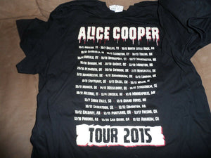 ALICE COOPER - 2015 I'm Watching You T-Shirt ~Never Worn~ XL