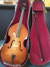 Load image into Gallery viewer, Miniature 10 Inch Replica Upright Bass with Bow, Case, &amp; Display Stand ~NEW~