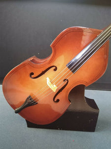 Miniature 10 Inch Replica Upright Bass with Bow, Case, & Display Stand ~NEW~