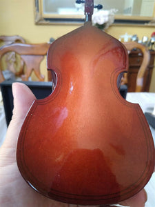 Miniature 10 Inch Replica Upright Bass with Bow, Case, & Display Stand ~NEW~