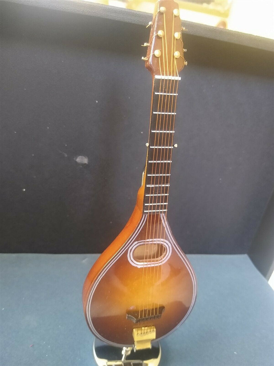 Miniature 9 Inch Replica Mandolin with Case & Display Stand ~NEW~ – DV ...
