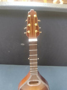 Miniature 9 Inch Replica Mandolin with Case & Display Stand ~NEW~