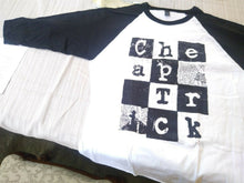 Load image into Gallery viewer, CHEAP TRICK -Checkered 3/4 sleeve Jersey T-shirt ~Never Worn~ M