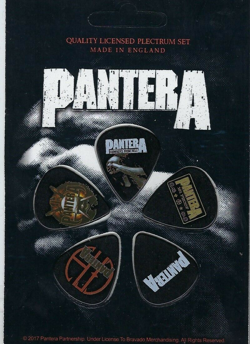 PANTERA Set of 5 Guitar Picks/Plectrums ~Licensed~