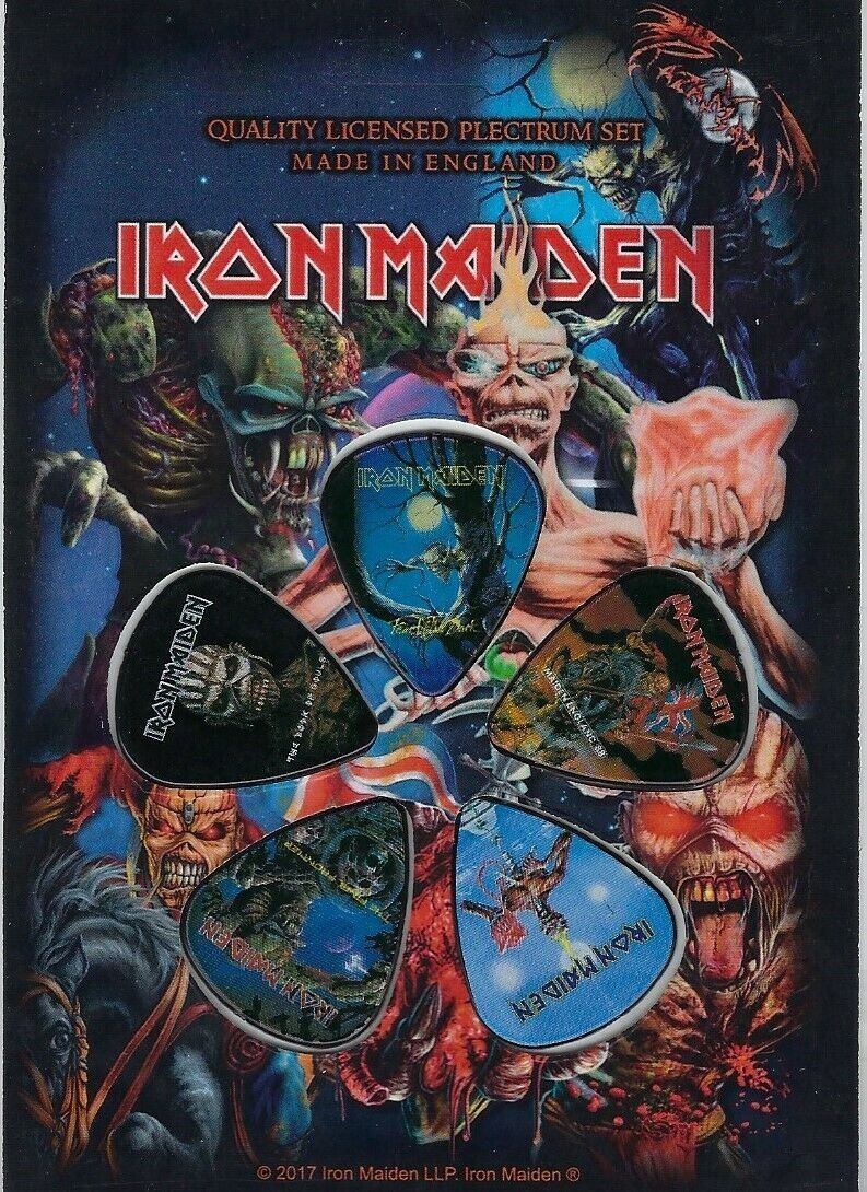 IRON MAIDEN 'Later Years' Set of 5 Guitar Picks/Plectrums ~Licensed~