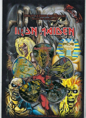 IRON MAIDEN 'Early Years' Set of 5 Guitar Picks/Plectrums ~Licensed~