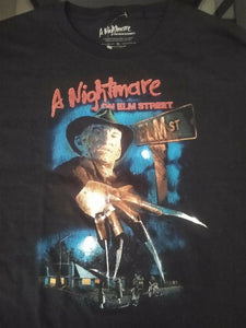 NIGHTMARE ON ELM STREET- Classic Movie Poster Men's T-shirt ~Never Worn~ XL 2XL