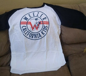 WEEZER - California Kids 3/4 Sleeve Jersey T-shirt ~Never Worn~ S M XL