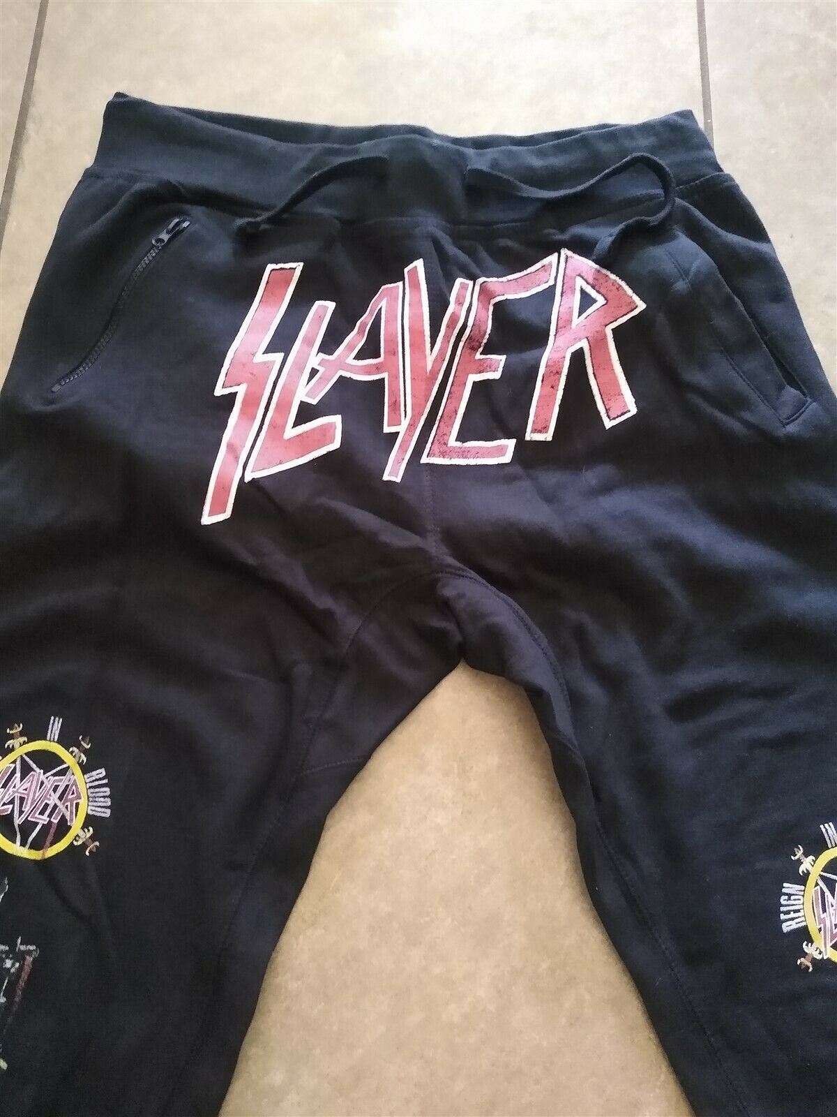 SLAYER - Reign in Blood Joggers/Zipper Pant ~Never Worn~ L