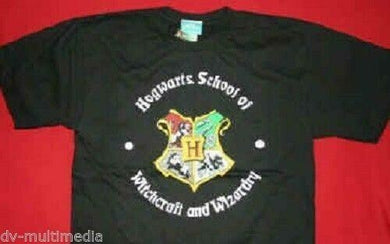 HARRY POTTER-Hogwarts School of Witchcraft & Wizardry Jrs T-Shirt ~NEVER WORN~XL