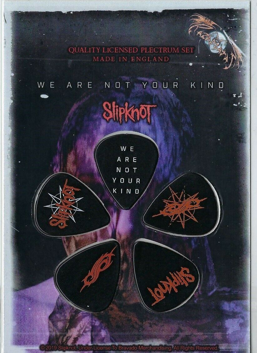 SLIPKNOT Set of 5 Guitar Picks/Plectrums ~Licensed~