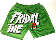 Load image into Gallery viewer, FRIDAY THE 13TH Headgear Classics Basketball Shorts ~Never Worn~ L XL