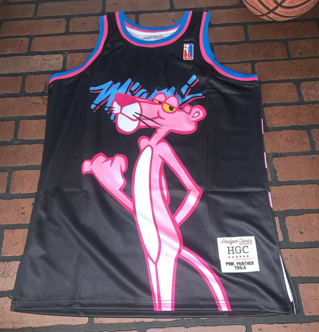 PINK PANTHER / MIAMI Headgear Classics Basketball Jersey ~Never Worn~ L