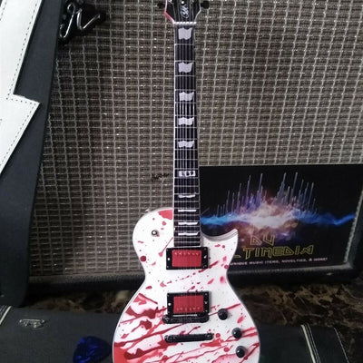 BOBBY KELLER- Blood Splatter ESP Eclipse 1:4 Scale Replica Guitar ~Axe Heaven~