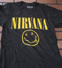 Load image into Gallery viewer, NIRVANA- Smiley Face Men&#39;s T-shirt ~Never Worn~ Small