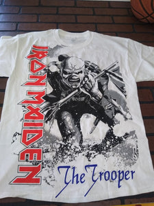 IRON MAIDEN - 2020 The Trooper Men's Blood Splattered T-shirt ~Never Worn~ M L