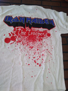 IRON MAIDEN - 2020 The Trooper Men's Blood Splattered T-shirt ~Never Worn~ M L
