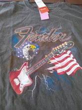 Load image into Gallery viewer, FENDER GUITAR-Distressed Logo/Flag/Eagle Men&#39;s T-shirt ~Never Worn~ S M L XL 2XL