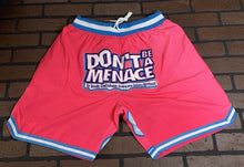 Load image into Gallery viewer, DON&#39;T BE A MENACE TO SOCIETY Headgear Classics Basketball Shorts ~Never Worn~