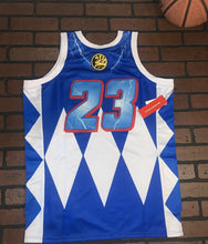 Load image into Gallery viewer, BLUE POWER RANGERS Headgear Classics Basketball Jersey ~Never Worn~ XL