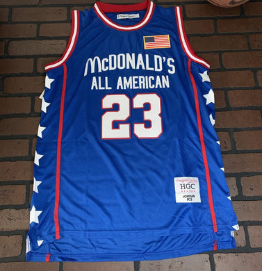 JORDAN H.SCHOOL ALL AMERICAN Headgear Classics Basketball Jersey~Never Worn~L XL