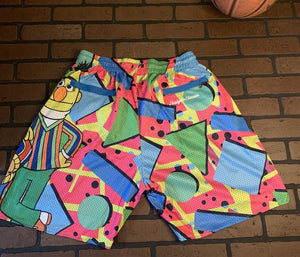 SESAME STREET ALL OVER Headgear Classics Basketball Shorts ~Never Worn~ XL