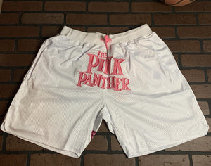 PINK PANTHER Headgear Classics White Basketball Shorts ~Never Worn~ XL