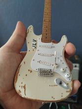 Load image into Gallery viewer, JIMMIE VAUGHAN-Custom Vintage Fender Strat 1:4 Scale Replica Guitar ~Axe Heaven~