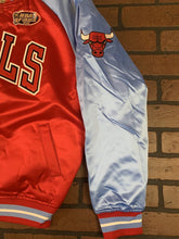 Load image into Gallery viewer, BULLS Finals Mitchell &amp; Ness Special Script Heavyweight Jacket S L XL 2XL