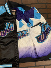 Load image into Gallery viewer, UTAH JAZZ Mitchell &amp; Ness Special Script Heavyweight Jacket S M L 2XL