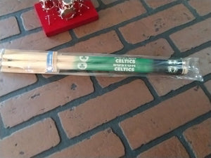 BOSTON CELTICS Pair of Unused Woodrow Drumsticks ~Licensed~