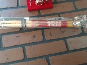 SAN FRANCISCO 49ERS Pair of Unused Woodrow Drumsticks ~Licensed~