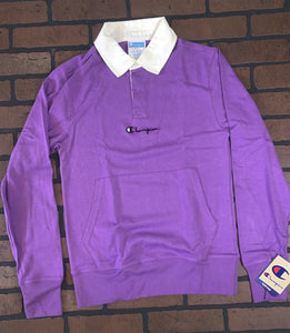 CHAMPION Purple Rugby Shirt Long Sleeved~BRAND NEW~ XS S M L XL