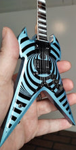 Load image into Gallery viewer, ZAKK WYLDE -Warhammer Pelham Blue Vertigo 1:4 Scale Replica Guitar ~Axe Heaven~
