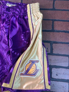 LA LAKERS Mitchell & Ness Swingman CNY 4.0 Basketball Shorts ~Never Worn~