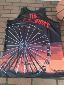 THE WARRIORS Ferris Wheel Headgear Classics Basketball Jersey ~Never Worn~S L XL
