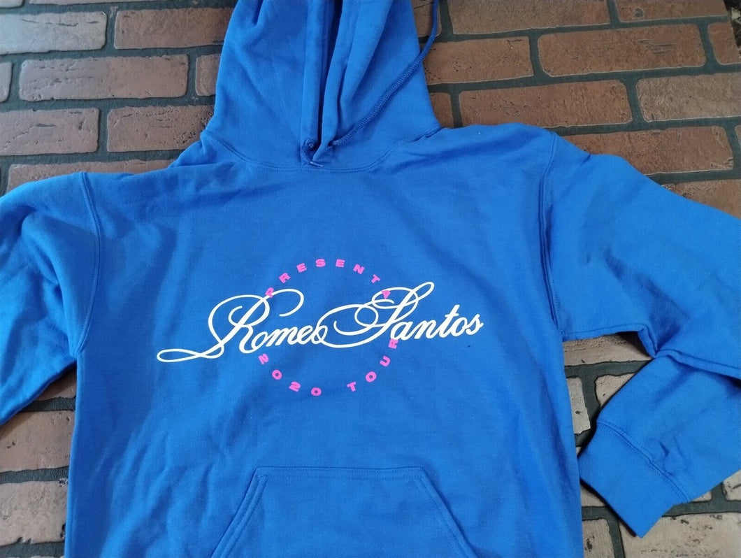 ROMEO SANTOS - 2020 Inmortal Long Sleeve Pullover Blue Hoodie ~BRAND NEW~ S