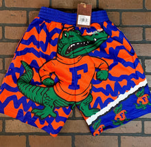 Load image into Gallery viewer, FLORIDA GATORS Mitchell &amp; Ness Jumbotron 2.0 Sublimated Basketball Shorts ~New~