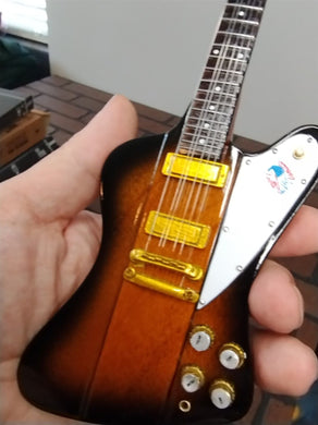 TOM PETTY - GIBSON Firebird V Sunburst 1:4 Scale Replica Guitar ~Axe Heaven~