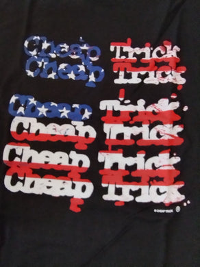 CHEAP TRICK- Red, White, and Blue Flag Logo T-shirt ~Never Worn~ L XL