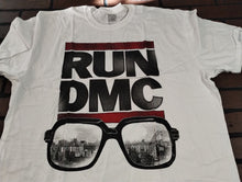 Load image into Gallery viewer, RUN DMC - 2020 Glasses NYC Distressed Licensed White T-shirt ~Never Worn~ 2XL