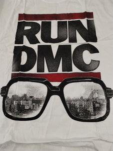 RUN DMC - 2020 Glasses NYC Distressed Licensed White T-shirt ~Never Worn~ 2XL
