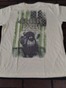 GREEN DAY - 2007 Distressed Flag Soft Women's T-shirt ~Never Worn~ L