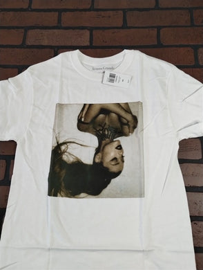 ARIANA GRANDE - Thank You Upside Down Photo Women's T-shirt ~Never Worn~ M