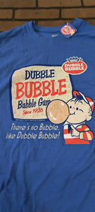 Retro DUBBLE BUBBLE Since 1928 w/ Pud - 2019 Blue T-shirt ~ Never Worn~ M L XL