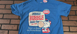 Retro DUBBLE BUBBLE Since 1928 w/ Pud - 2019 Blue T-shirt ~ Never Worn~ M L XL