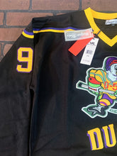 Load image into Gallery viewer, MIGHTY DUCKS (Conway) Headgear Classics Hockey Black Jersey ~Never Worn~ 2XL